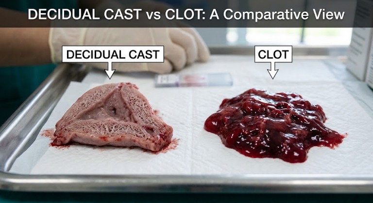 Decidual Cast vs Blood Clot